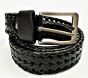 iShopping - King Faux Leather Braided Belt Black