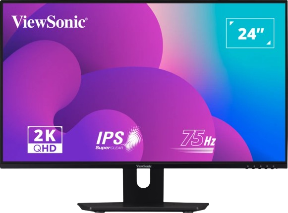 ViewSonic 24" QHD IPS 2K Entertainment Monitor (VX2480-2K-SHD)