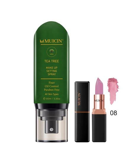 iShopping - Muicin Makeup Setting Spray & Hydrating Lipstick - (08)