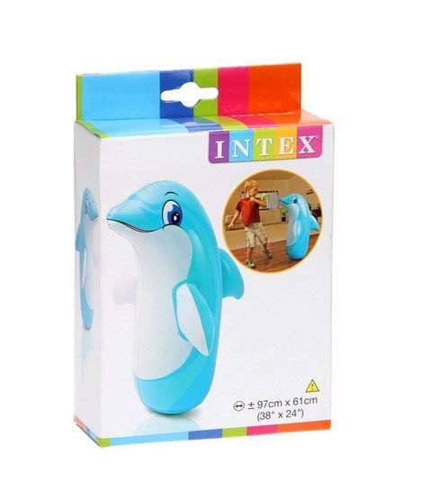 Planet X Intex 3D Inflatable Dolphin Punching Bop (PX-10563)