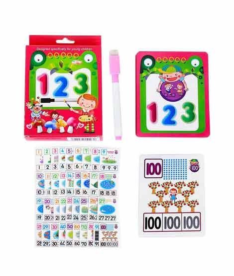 Planet X 123 Numbers Learning Flash Cards With Marker (PX-10706)