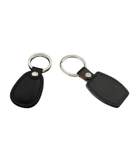 iShopping - Afreeto Oval Shape Leather Keychains Set Of Two