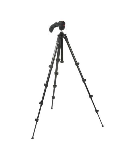 Manfrotto Aluminium Compact Photo Movie Tripod Kit Black (MKC3-H01)