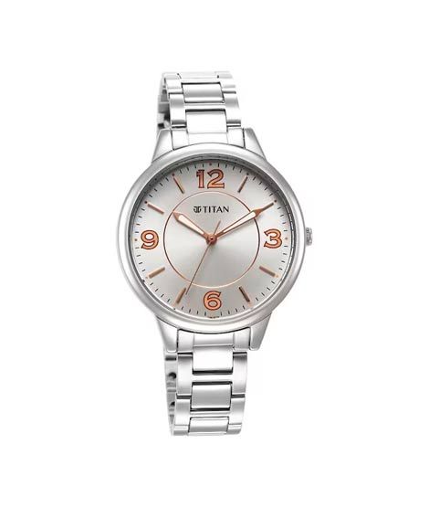 iShopping - Titan Urban Collection Analog Women's Watch - Silver (2617SM07)