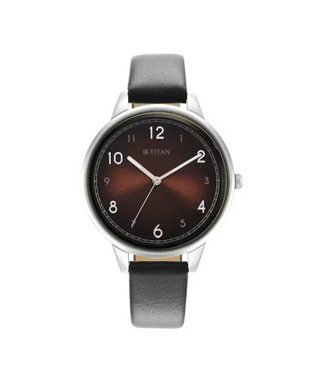 iShopping - Titan Trendsetters Collection Women's Leather Watch - Dark Grey (2648SL05)