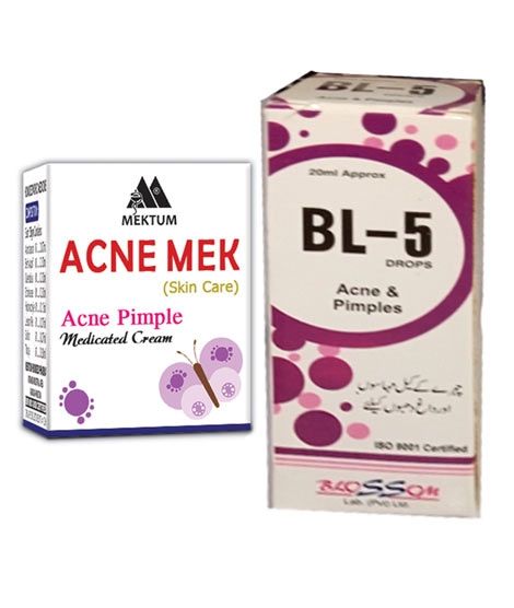 Azhar Store Acne Mek Cream With BL-5 Drops