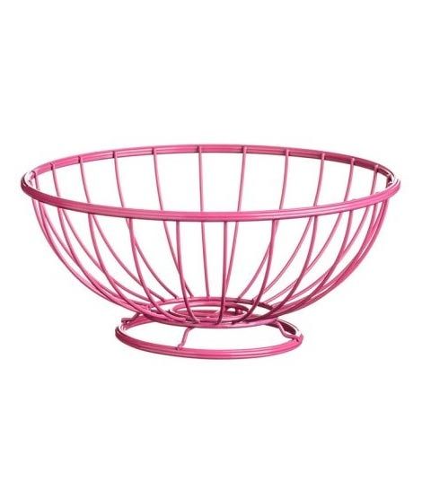 Premier Home Round Base Helix Fruit Basket Hot Pink (508345)