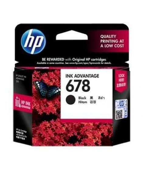 HP 678 Black Ink Cartridge (CZ107AA)