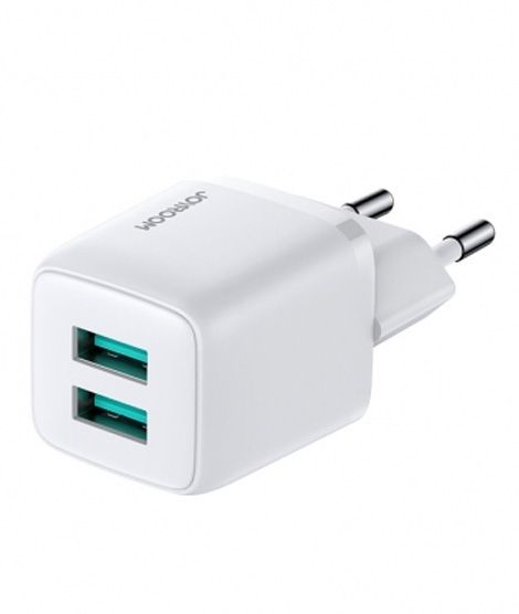 iShopping - Joyroom Dual USB Port Fast Charger White (L-2A121)