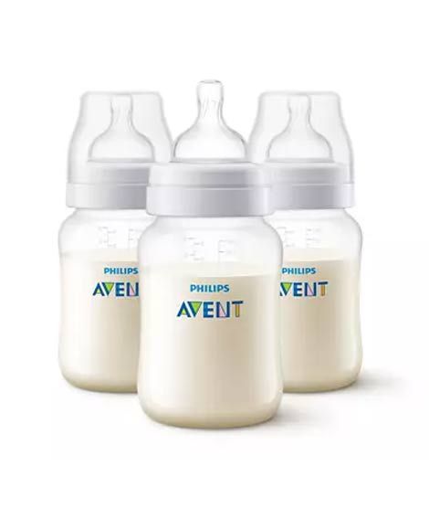 Philips Avent Anti Colic Baby Feeding Bottle 260ml - Pack Of 3 (SCF813/37)