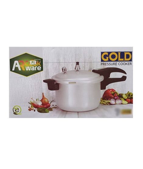 AR Cookware Gold Pressure Cooker 9 Ltr