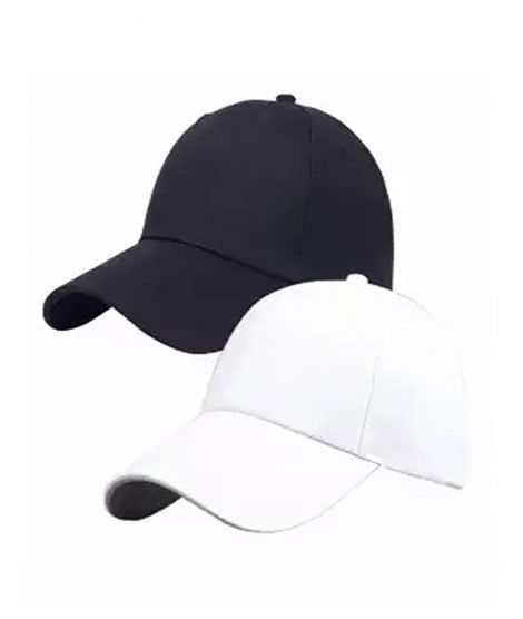 A & S Plain Cotton Cap For Men Pack Of 2