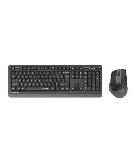 A4tech 2.4G QuietKey Wireless Keyboard Mouse Grey (FGS1035Q)