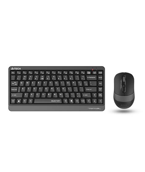 A4tech 2.4G QuietKey Wireless Keyboard Mouse Grey (FGS1110Q)