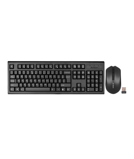 A4tech 3000NS Wireless Keyboard Mouse Black