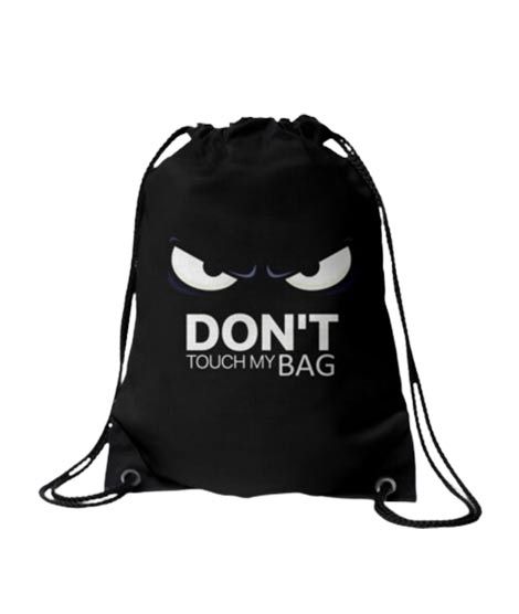 iShopping - Traverse Don’t Touch My Bag Printed Drawstring Bag (T519DRSTR)