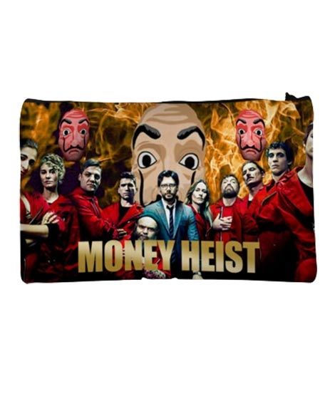 Traverse Money Heist Digitally Printed Pencil Pouch (T796)