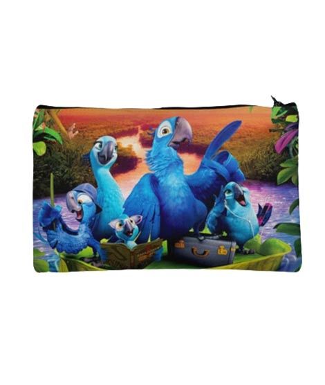 Traverse Rio Blue Printed Pencil Pouch (T219)