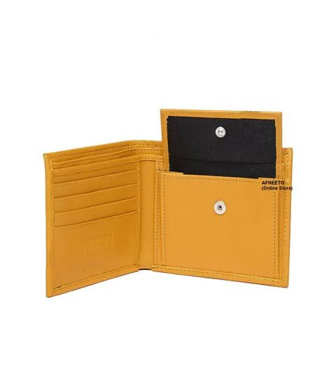 iShopping - Afreeto Leather Wallet For Men Mustard