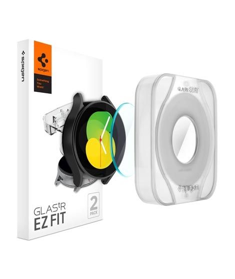 Spigen EZ FIT GLAS.tR Screen Protector For Galaxy Watch 5/4 (44mm) (AGL03429) - Pack Of 2