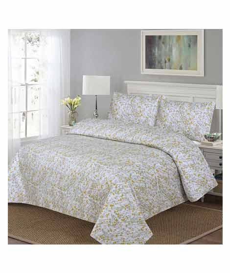 iShopping - Al-Fatah Yellow Temptation King Size Bed Sheet Set