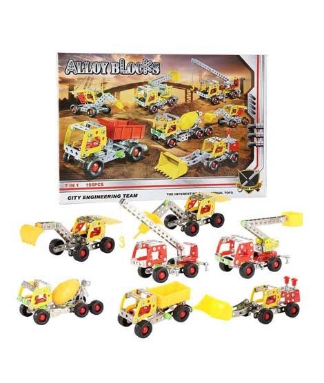 Shopeasy Construction Vehicle Building Blocks Set For Kids