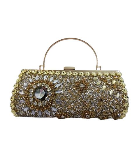 AMS Full Fancy Bridal Clutch Golden (ART01)