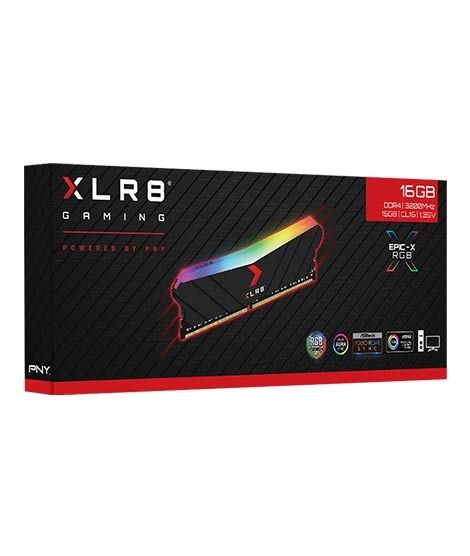 iShopping - PNY XLR8 EPIC-X RGB 3200MHz 16X2 kit 32GB Desktop Memory