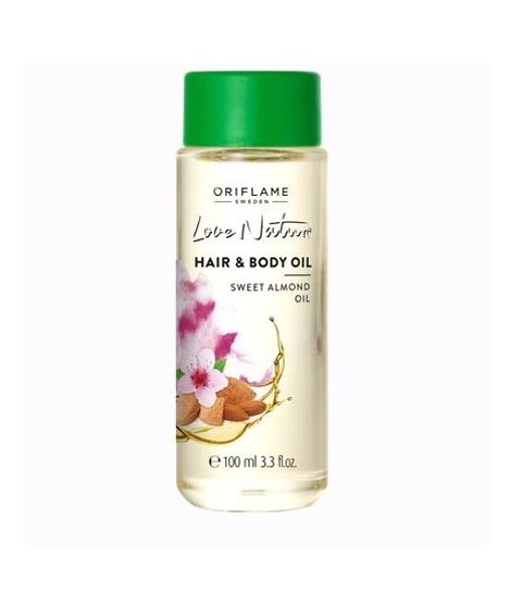 Oriflame Love Nature Hair & Body Sweet Almond Oil 100ml (38907)