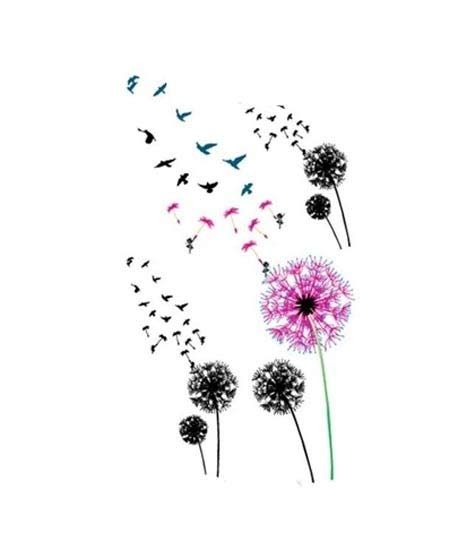 iShopping - M-Mart Fly Birds With Flower Transient Temporary Tattoo Sticker