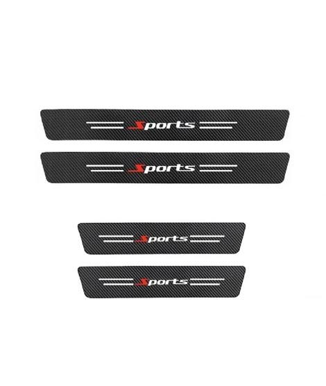 iShopping - M.Mart Carbon Fiber Car Door Sports Stickers Pack Of 4