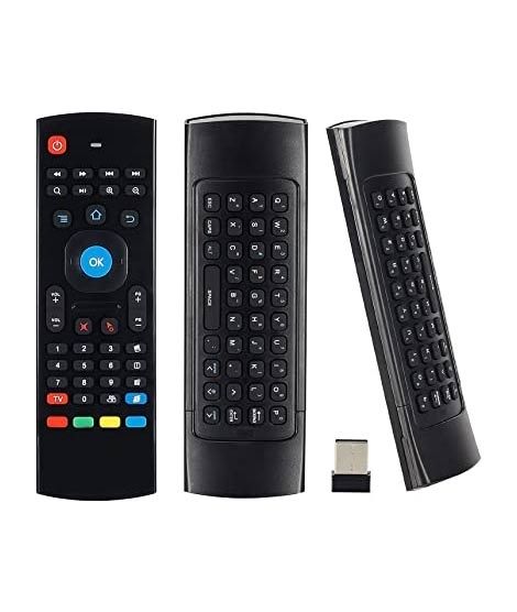 M.Mart 2.4G Wireless Qwerty Keyboard Remote Control For Smart TV (MX3)