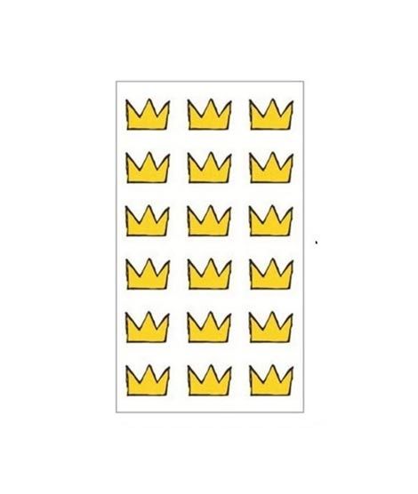 iShopping - M.Mart 3d Crown Cartoon Design Temporary Tattoo Sticker