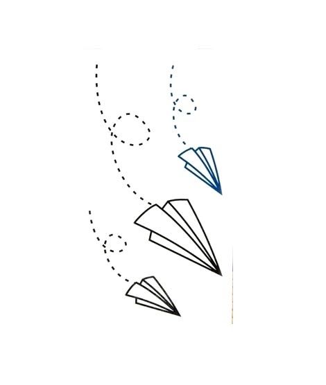 iShopping - M.Mart Airplane Design Temporary Tattoo Sticker