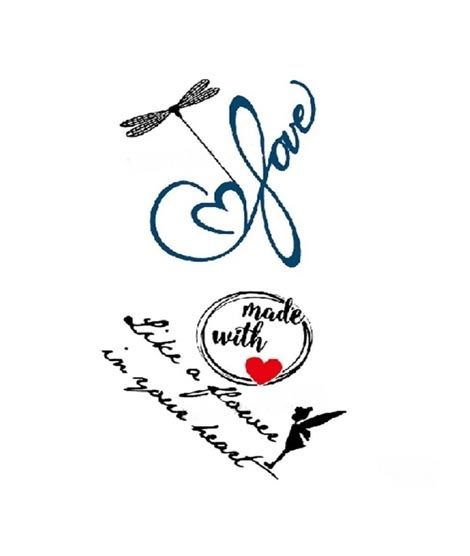 iShopping - M.Mart Love English Letter Temporary Tattoo Sticker