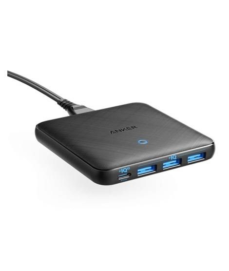 iShopping - Anker PowerPort Atom III 4 Ports USB Charger - Black (A2045311)