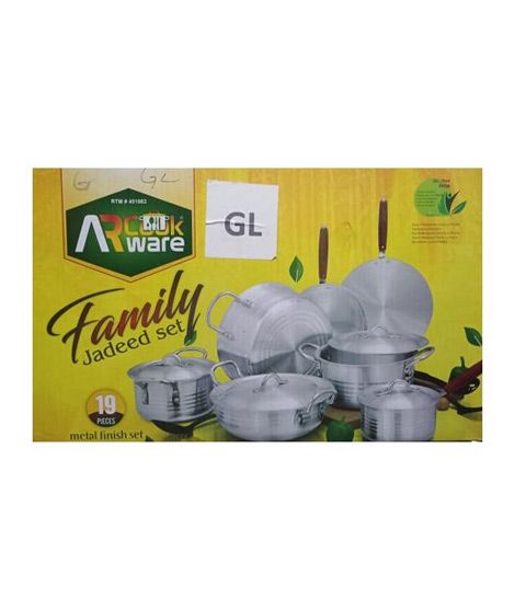 iShopping - AR Metal Finish Cookware Set - 19 Pcs Set