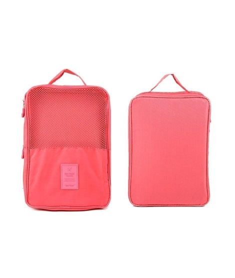 AGM Waterproof Travel Shoes Organizer Bag Pink