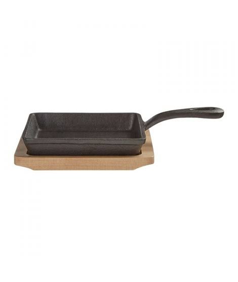 iShopping - Premier Home Hygge Square Pan On Wood Tray (408265)