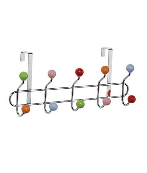 iShopping - Premier Home Over The Door Ceramic Balls 10 Hook Hanger (509558)