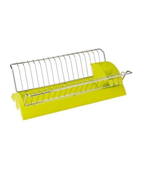 iShopping - Premier Home Chrome Dish Drainer - Lime Green (509697)