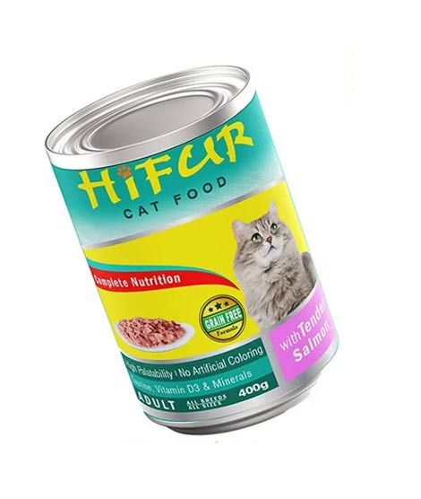 Hifur Salmon Canned Adult Cat Food 400g