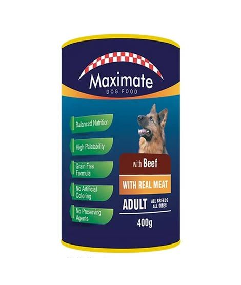 iShopping - Maximate Beef Canned Adult Dog Food 400g