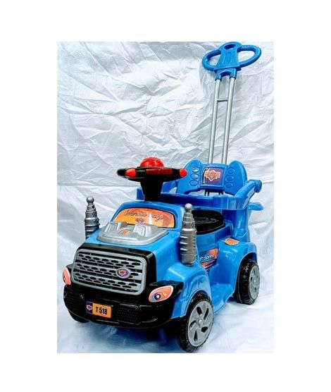 Easy Shop 2 In 1 Push and Pull Baby Car and Stroller - Blue