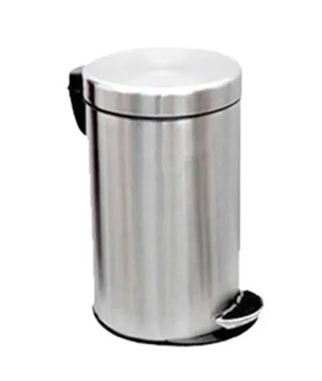 iShopping - Easy Shop 5 Liter Stainless Steel Pedal Dustbin with Bucket