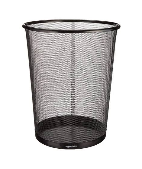 iShopping - Easy Shop Black Net Metal Waste Paper Basket - Small