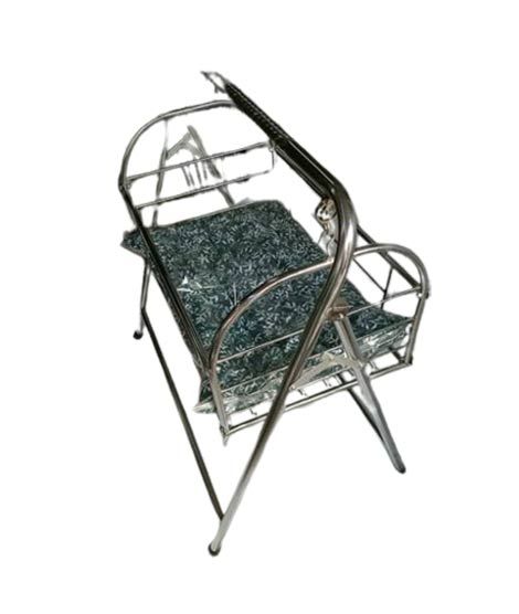 iShopping - Easy Shop Silver Chrome Bearing Dolly Cradle with Mattress