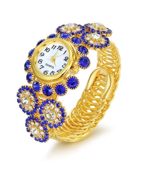 iShopping - Karachi Shop Analog Women's Watch Gold/Blue