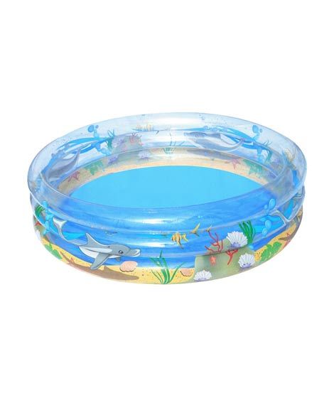 iShopping - Bestway Transparent 3 Rings Sea Life Round Pool