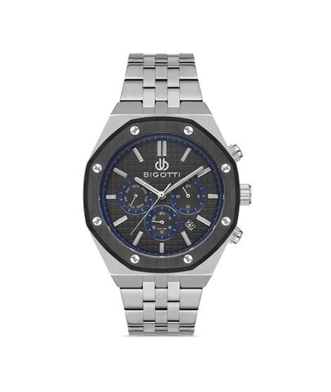 Bigotti Stainless Steel Men's Watch Silver (BG.1.10332-2)